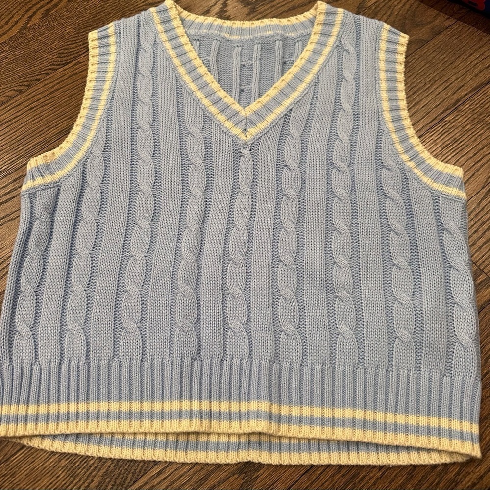 Cable Knit Sweater Vest
